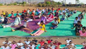 आर्यन फ्रेंड्स फाउंडेशनच्या वतीने जागतिक योग दिन उत्साहात साजरा