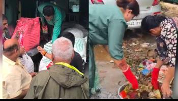 भाजपा लोणावळा शहर व नाणे मंडळाच्या वतीने पूरग्रस्तांना मदतीचा हात; साखर, चहा पावडर छत्र्या व अन्न पॅकेट वाटप