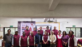 Blood Donation Camp l लोणावळा कॉलेज येथे रोटरी क्लब तर्फे रक्तदान व हिमोग्लोबिन तपासणी शिबिर संपन्न
