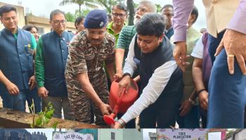 पर्यावरण संवर्धनासाठी रोटरीचा मोठा पुढाकार l  साते येथे ३,१३१ वृक्षांचे भव्य रोपण; संगोपनाची जबाबदारी सीआरपीएफकडे