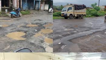 कान्हे फाटा–टाकवे रस्त्याच्या दुरुस्तीसाठी मनसे आक्रमक; रस्त्यावरील खड्ड्यांमुळे अपघाताचा धोका; तातडीने दुरुस्तीची मागणी