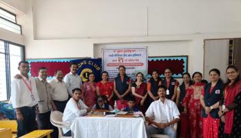 Eye Check Up Camp l लायन्स क्लब ऑफ लोणावळा लिजेंड्स यांच्या वतीने खास विद्यार्थ्यांसाठी डोळे तपासणी शिबिर संपन्न