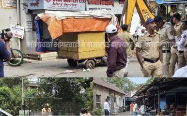Lonavala News l लोणावळ्यात अतिक्रमण कारवाईचा जोर ओसरला; कारवाई केलेल्या ठिकाणी पुन्हा टपऱ्या 
