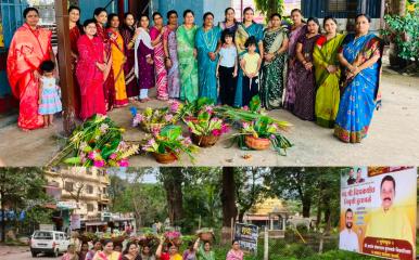 लोणावळा शहर व ग्रामीण भागात गौराईचे उत्साहात स्वागत l सोन्या-मोत्याच्या पावलांनी गौराई आली; कार्ला परिसरात माहेरवाशिणीच्या स्वागताचा उत्साह
